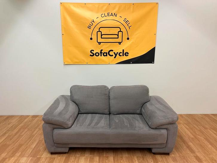 Grijze tweezit zetel – Compact, comfortabel & in topstaat, Huis en Inrichting, Zetels | Zetels, Nieuw, Ophalen of Verzenden