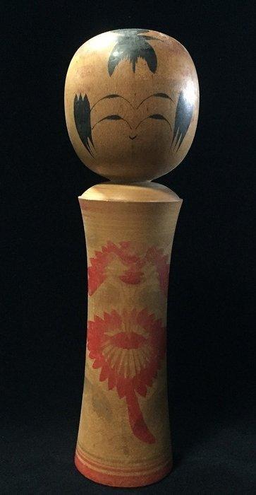 Ondertekend Ito Akinori / Japanse vintage houten Kokeshi-pop, Antiek en Kunst, Curiosa en Brocante