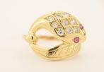 Ring - 18 karaat Geel goud Diamant (Natuurlijk) - Slang, Handtassen en Accessoires, Ringen, Nieuw
