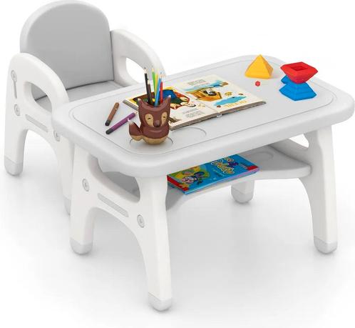 Tweedekans | COSTWAY Kindertafel met stoel schildertafel, Kinderen en Baby's, Kinderkamer | Complete kinderkamers, Ophalen of Verzenden