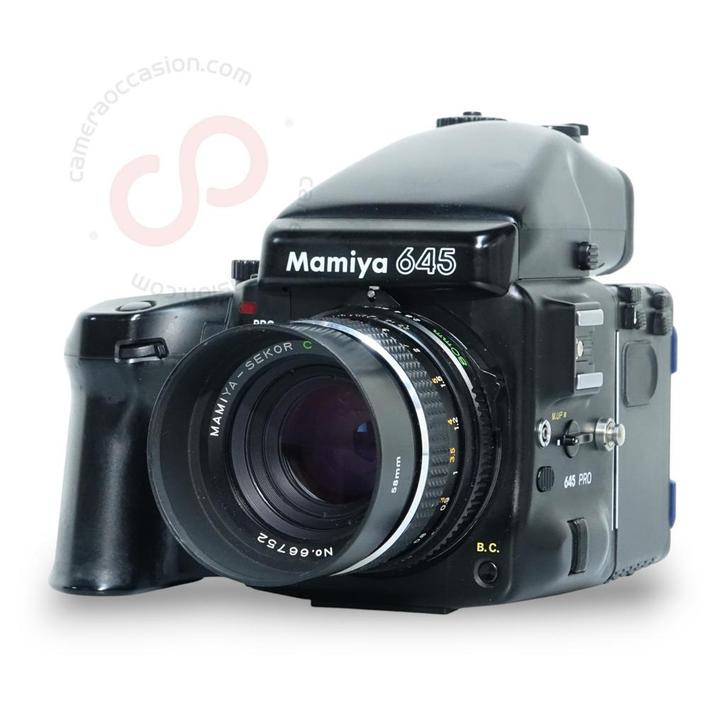 Mamiya 645 Pro + Winder + 80mm 2.8 nr. 1303, TV, Hi-fi & Vidéo, Appareils photo analogiques, Enlèvement ou Envoi