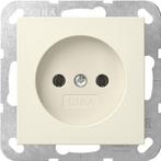 Gira Systeem 55 2-Pool Stopcontact Zonder Aarde - 448001, Doe-het-zelf en Bouw, Elektriciteit en Kabels, Verzenden, Nieuw