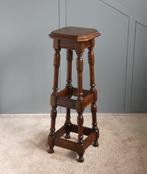 Plantentafel - Plantenzuil, Bijzettafel - Eikenhout