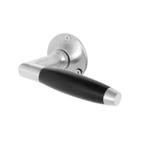 Deurklink Klassiek geveerd mat nikkel ronde rozetten - de..., Ophalen of Verzenden, Nieuw, IJzer, Klink of Kruk