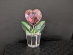 Beeld, Swarovski bloem in pot - 4.4 cm - Kristal