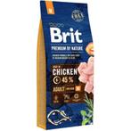 Brit premium by nature adult m 15kg - hondenvoer met kip (45, Dieren en Toebehoren, Honden-accessoires, Nieuw