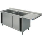 Spoeltafel | RVS | 2 Spoelbakken (Links) + Afdruipvlak |, Verzenden, Nieuw in verpakking