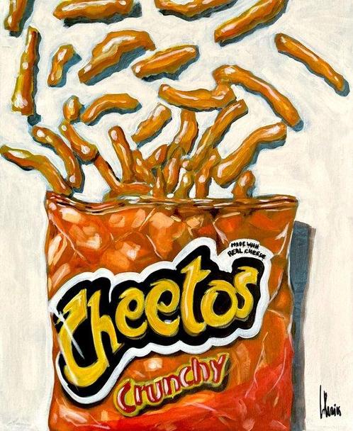 Sidney Perrier - Cheetos, Antiek en Kunst, Kunst | Schilderijen | Modern