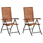 Acacia Tuinstoelen (2 st) - | Tweede Kansje | Binnen/Buiten, Verzenden, Nieuw, Hout