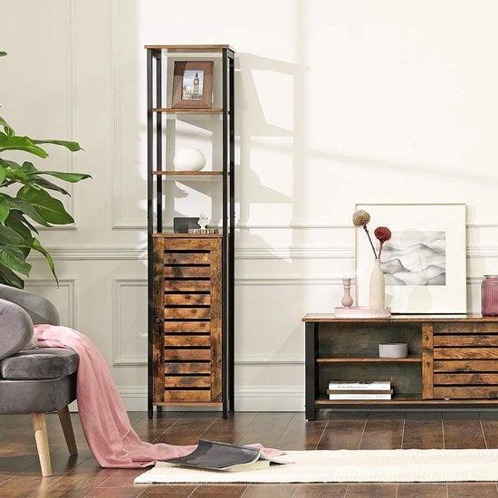 Kast - Boekenplank - Industrieel - Vintage, Huis en Inrichting, Kasten | Boekenkasten, Nieuw, Ophalen of Verzenden