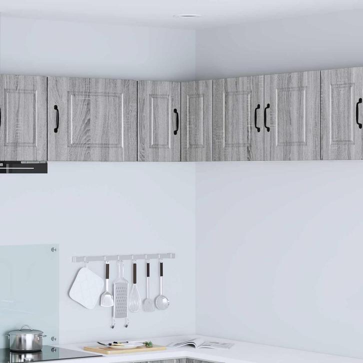 vidaXL Keuken Kast met plank Grijs Sonoma 57 x 57 x 40 cm, Huis en Inrichting, Kasten | Overige, Nieuw, Verzenden