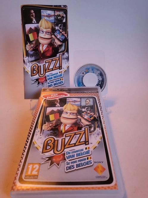 Buzz! De Strafste van Belgie Essentials Playstation Portable, Games en Spelcomputers, Games | Sony PlayStation Portable, Zo goed als nieuw