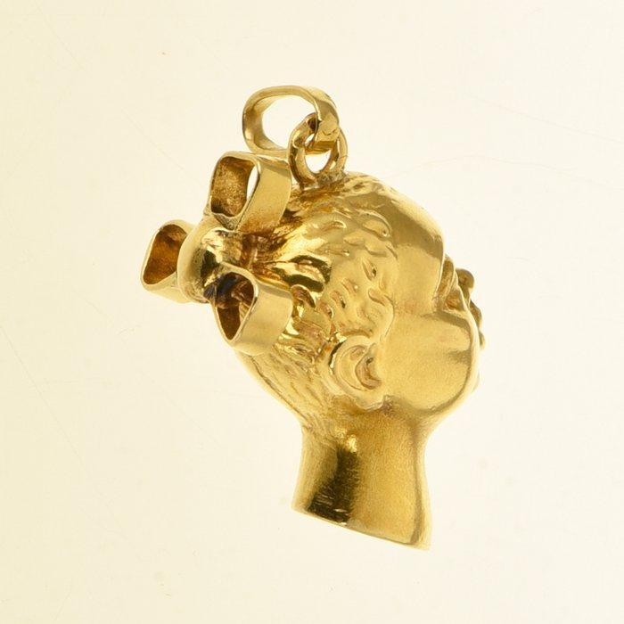 Hanger - 18 karaat Geel goud, Handtassen en Accessoires, Antieke sieraden