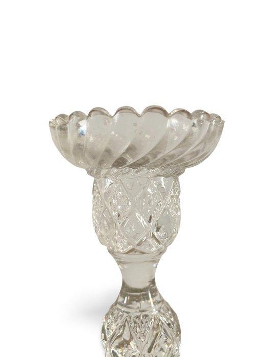 Bougeoir (2) - Verre - Hauteur 23cm, Antiek en Kunst, Curiosa en Brocante