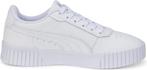 PUMA Carina 2,0 Jr Meisjes Sneakers - Wit/Zilver - Maat 37,5, Verzenden, Nieuw