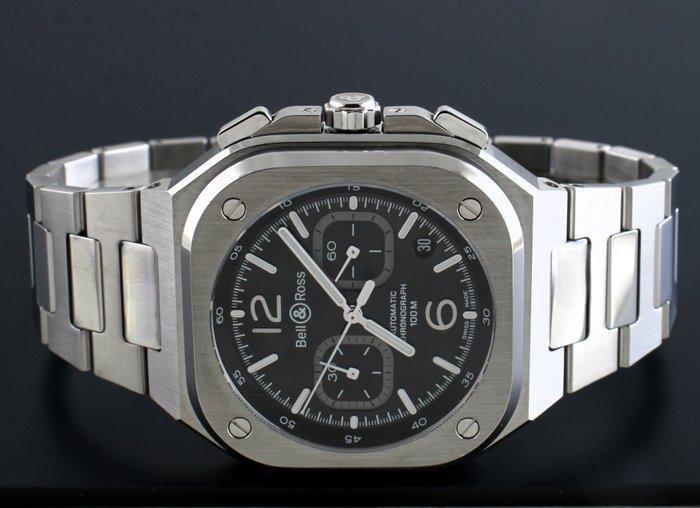 Bell & Ross - BR 05 Chrono Black Steel - Automatic, Handtassen en Accessoires, Horloges | Heren