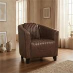 Leren fauteuil Press Special - Vintage Brown (bruin) -, Huis en Inrichting, Nieuw, Ophalen of Verzenden, Eigentijds, Klassiek, Retro, Romantisch, Vintage