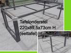 Eettafel - NIEUW tafelonderstel 220x89,5x73 cm hoog - bureau, 200 cm of meer, 50 tot 100 cm, Nieuw, Modern