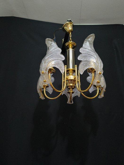 Plafondlamp - Metaal, Glas, Antiquités & Art, Curiosités & Brocante