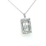 Halsketting - 14 karaat Witgoud - 10.07ct. tw. Diamant, Nieuw