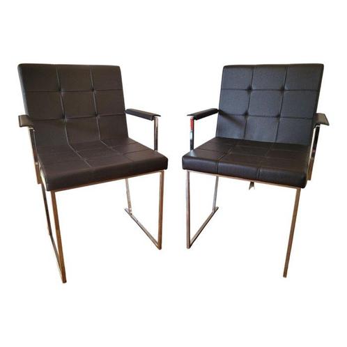 Cattelan - Stoel (2) - Kate - Verchroomd metaal, Antiek en Kunst, Antiek | Meubels | Stoelen en Sofa's