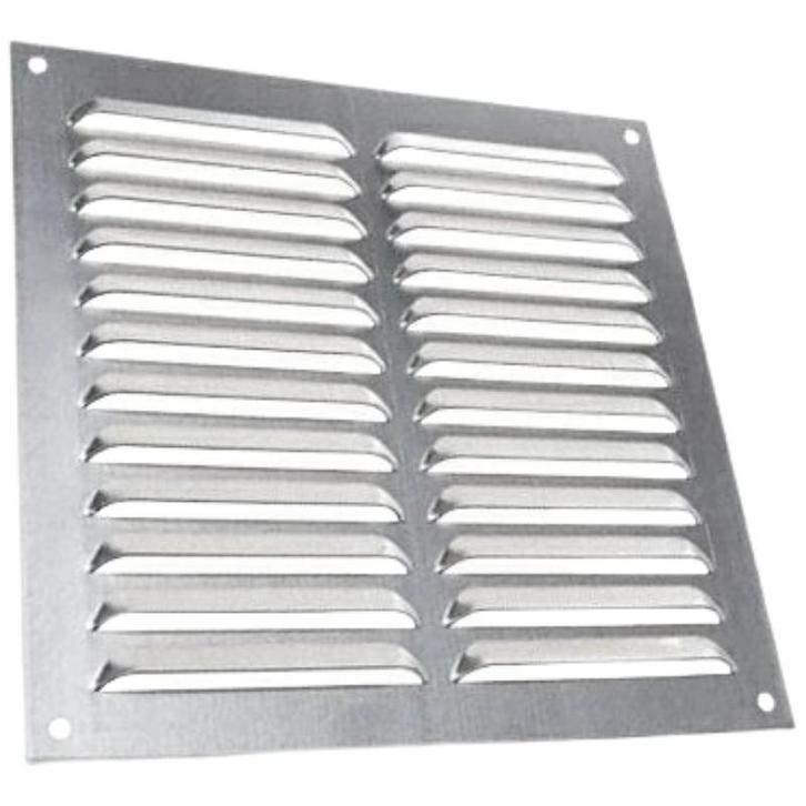Aluminium schoepenrooster opbouw 250 x 250mm - ALU (1-2525A), Doe-het-zelf en Bouw, Ventilatie en Afzuiging, Nieuw, Verzenden