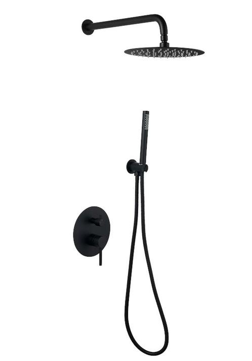 SALE - Niva - Mat zwart - Doucheset inbouw - Mat zwart, Doe-het-zelf en Bouw, Sanitair, Nieuw, Ophalen of Verzenden