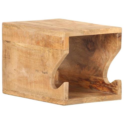 vidaXL Wandfietsenrek 35x25x25 cm massief ruw mangohout, Fietsen en Brommers, Fietsen | Racefietsen, Nieuw, Verzenden