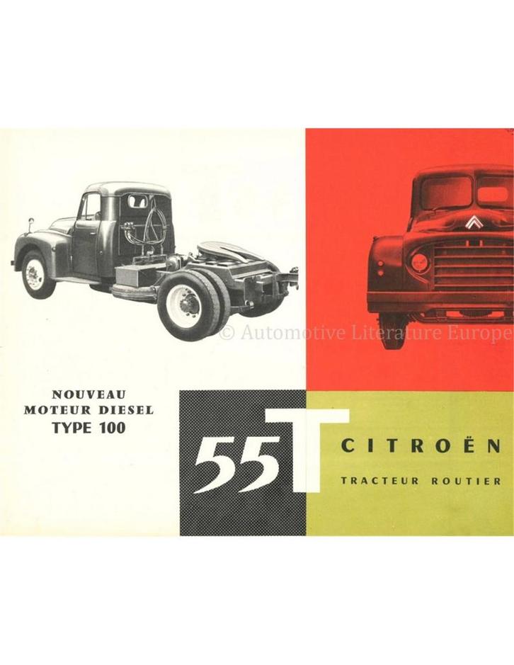 1959 CITROEN 55T BROCHURE FRANS, Livres, Autos | Brochures & Magazines