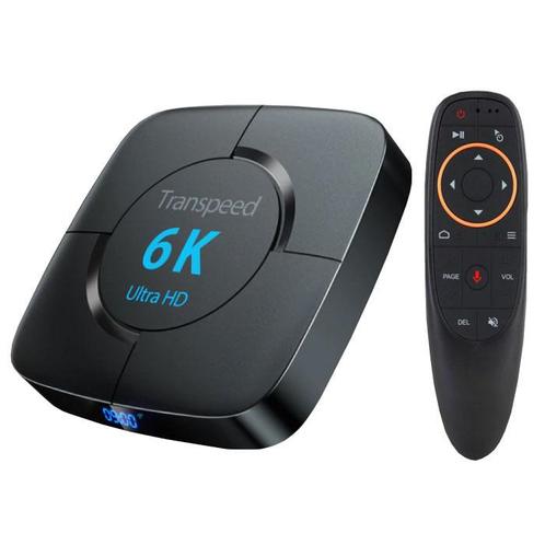 Transpeed 6K Ultra HD TV Box Mediaspeler Android Kodi - 4GB, Audio, Tv en Foto, Televisie-accessoires, Nieuw, Verzenden
