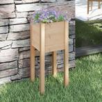 vidaXL Plantenbak 31x31x70 cm massief grenenhout, Tuin en Terras, Verzenden, Nieuw