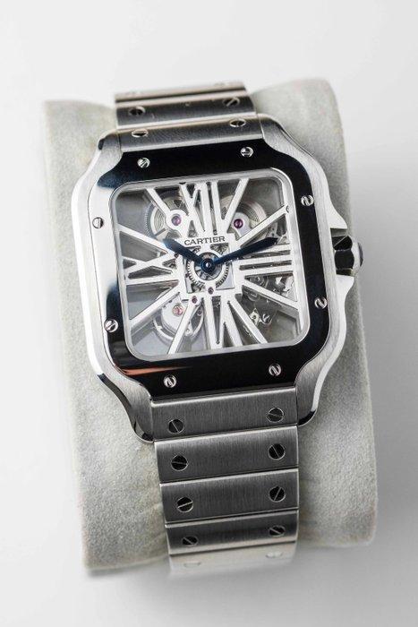Cartier - Santos Skeleton - WHSA0015 - Homme - 2020 et après, Handtassen en Accessoires, Horloges | Heren