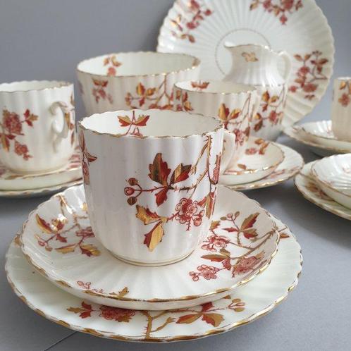 Spode - Theeservies (18) - Indian Tree - Beenderporselein, Antiek en Kunst, Antiek | Meubels | Tafels