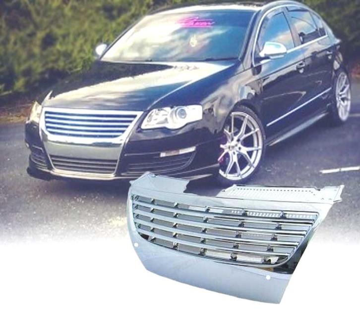 CALANDRE POUR VOLKSWAGEN VW PASSAT 05-10 CHROMÉ PDC, Auto-onderdelen, Carrosserie, Verzenden