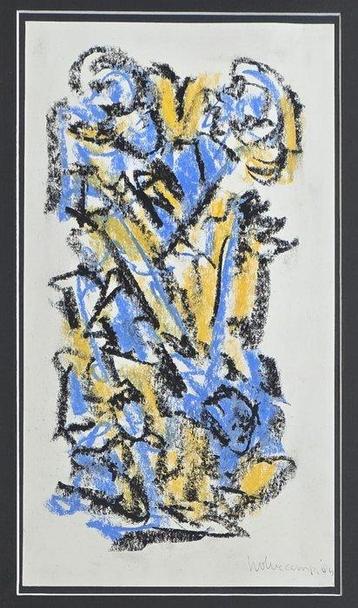 Theo Wolvecamp (1925-1992) - Abstracte Compositie