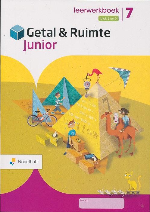 Getal en Ruimte Junior leerwerkboek blok 8 en 9 groep 7 (per, Livres, Livres scolaires, Envoi