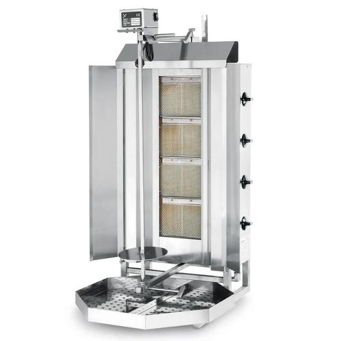 Gyros-/Dönergrill | Gas (4 Branders) | Max. 80kg | 12kW |, Zakelijke goederen, Horeca | Keukenapparatuur, Nieuw in verpakking