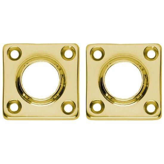 Intersteel rozetten 38x38x5mm messing gelakt, Doe-het-zelf en Bouw, Deuren en Vliegenramen, Ophalen of Verzenden