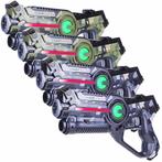 Light Battle lasergame set - 4 laserguns camo groen/grijs, Nieuw, Ophalen of Verzenden