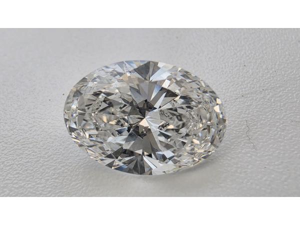 Veiling - Diamant oval 2.70 crt ( IGI gecertificeerd ), Handtassen en Accessoires, Edelstenen