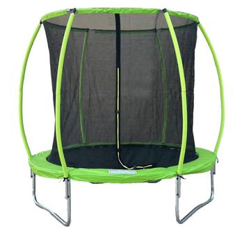 Trampoline 305 cm rond - met veiligheidsnet – groen/zwart, Ophalen of Verzenden