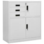 vidaXL Armoire de bureau Gris clair 90x40x102 cm Acier, Maison & Meubles, Verzenden, Neuf