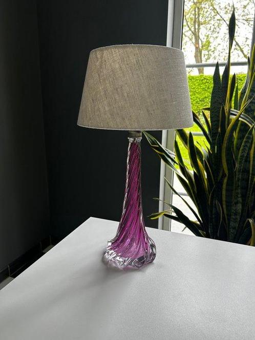 Val Saint Lambert - René Delvenne - Lampe de table - Cristal, Antiek en Kunst, Kunst | Designobjecten
