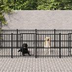 vidaXL Hondenkennel voor buiten 7,51 m² staal, Verzenden, Nieuw