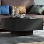 vidaXL Salontafel 60x60x31,5 cm bewerkt hout zwart, Huis en Inrichting, Tafels | Salontafels, Verzenden, Nieuw