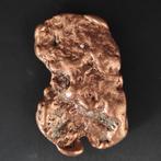 Koper nugget - Hoogte: 2 cm - Breedte: 7 cm- 730 g - (1), Verzamelen