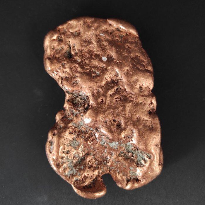 Koper nugget - Hoogte: 2 cm - Breedte: 7 cm- 730 g - (1), Verzamelen, Mineralen en Fossielen