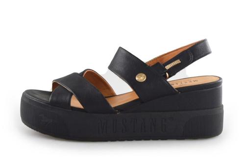 Mustang Sandalen in maat 38 Zwart | 10% extra korting, Kleding | Dames, Schoenen, Zwart, Gedragen, Sandalen of Muiltjes, Verzenden