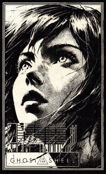 Æ (XX-XXI) - Ghost in the Shell (1995) Mixed Media Triptych, Games en Spelcomputers, Spelcomputers | Overige Accessoires