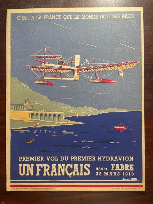 Anonymous - Premier vol du premier hydravion - Jaren 1910, Antiquités & Art, Art | Dessins & Photographie